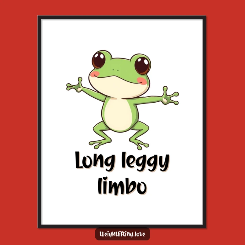 Funny Focused Frog Digital Art - Instant Download of Zen and Humor