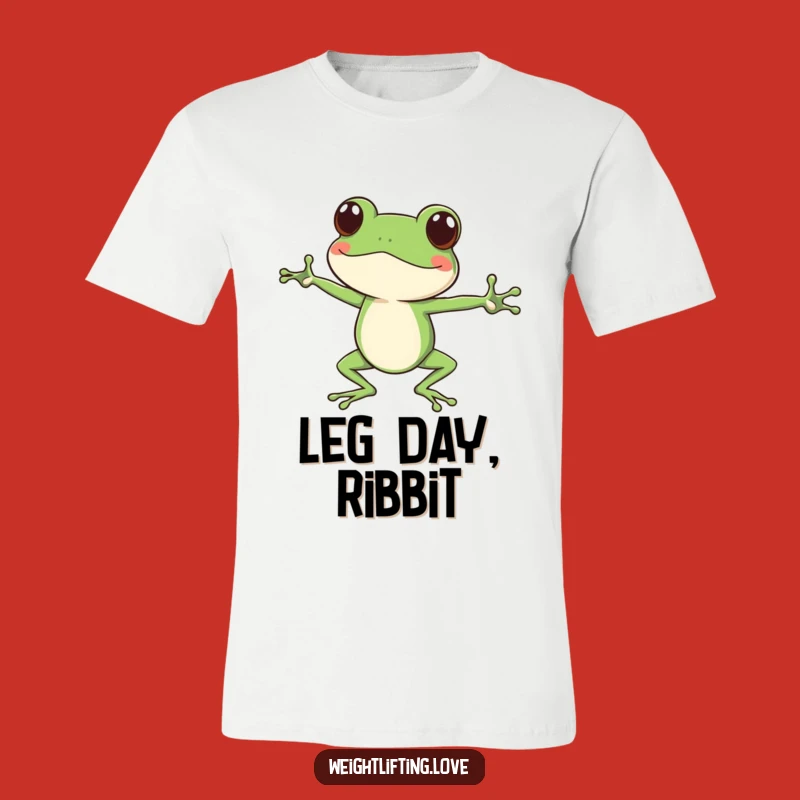 Funny Focused Frog T-Shirt - Stretch and Smile in Hilarious Style